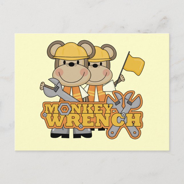 Carte Postale T-shirts et cadeaux Monkey Wrench (Devant)