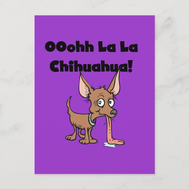 Carte Postale T-shirts et cadeaux Oohh La La Chihuahua (Devant)