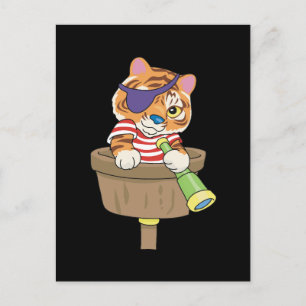 Carte Postale T-shirts et cadeaux Pirate de chat