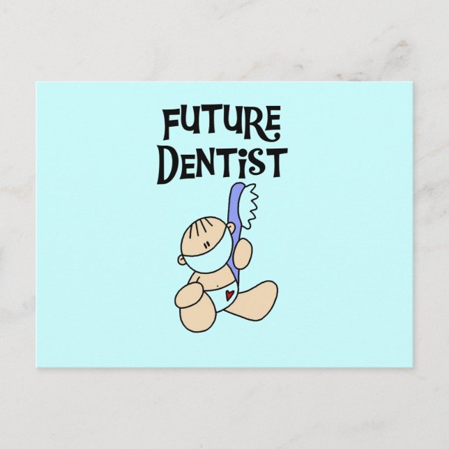Carte Postale T-shirts et cadeaux pour bébés dentistes (Devant)