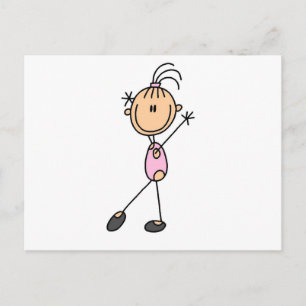Carte Postale T-shirts et Cadeaux pour Fille Gymnaste en Personn