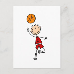 Carte Postale T-shirts et cadeaux pour garçon joueur de basket-b