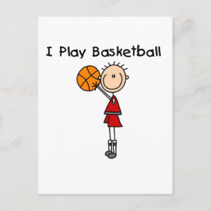 Carte Postale T-shirts et cadeaux pour garçon qui joue au basket