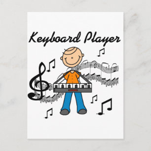 Carte Postale T-shirts et cadeaux pour joueur de clavier