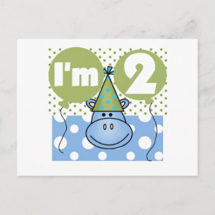 Carte Postale T-shirts et cadeaux pour le 2e anniversaire de Hip