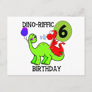 Carte Postale T-shirts et cadeaux pour le 6e anniversaire de Din