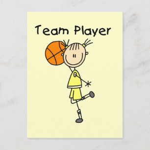 Carte Postale T-shirts et Cadeaux pour l'Équipe de Basket