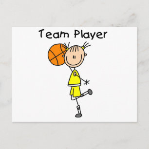 Carte Postale T-shirts et Cadeaux pour l'Équipe de Basket