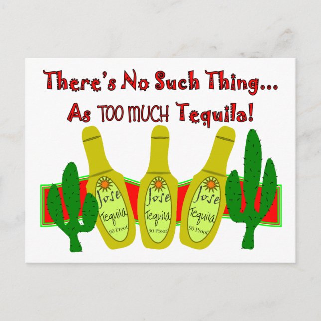 Carte Postale T-Shirts et cadeaux pour les amateurs de tequila (Devant)