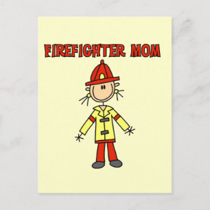 Carte Postale T-shirts et cadeaux pour maman pompier