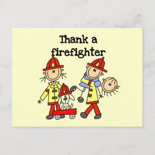 Carte Postale T-shirts et cadeaux pour remercier un pompier