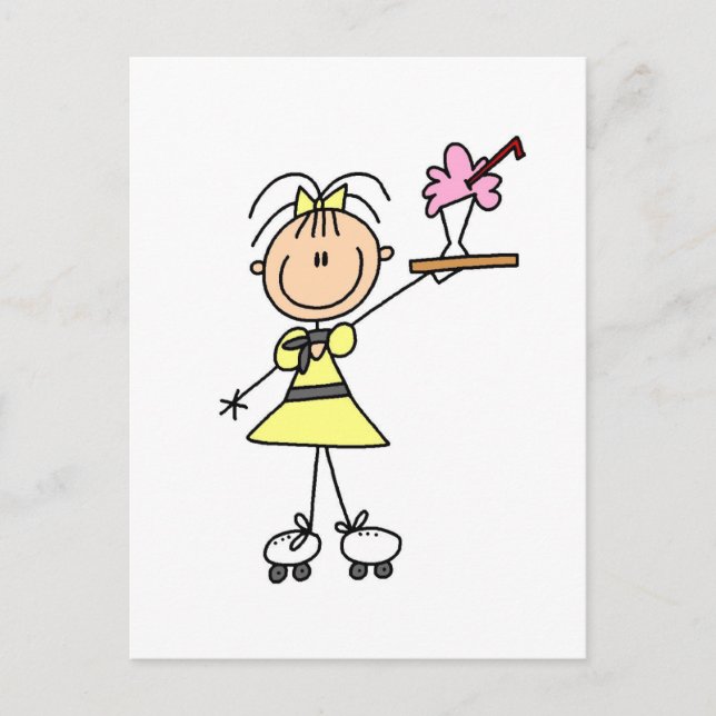 Carte Postale T-shirts et cadeaux pour serveuses Drive-In des an (Devant)