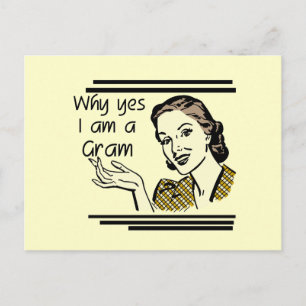 Carte Postale T-shirts et cadeaux Retro Gram