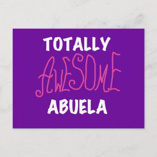 Carte Postale T-shirts et cadeaux roses d'Abuela absolument géni