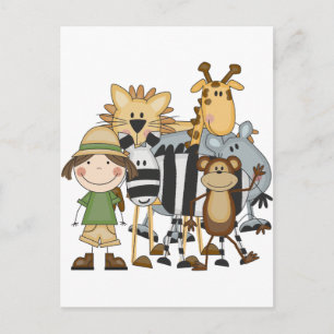 Carte Postale T-shirts et cadeaux Safari Girl
