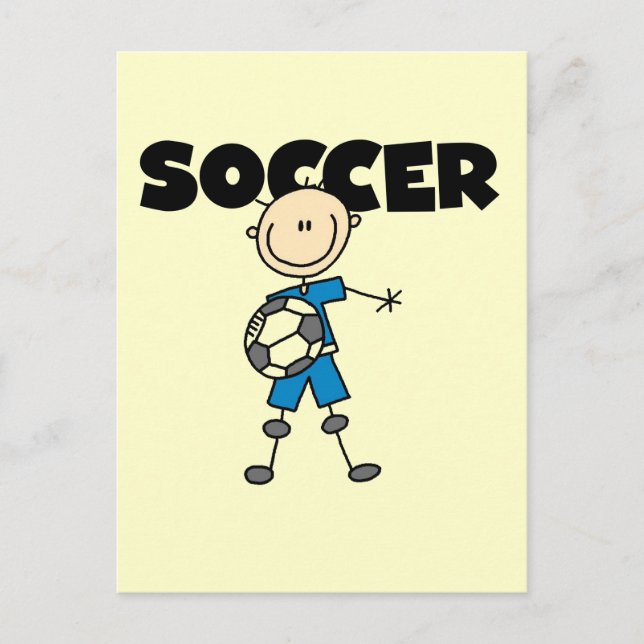 Carte Postale T-shirts et cadeaux SOCCER (Devant)
