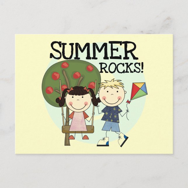 Carte Postale T-shirts et cadeaux Summer Rocks (Devant)