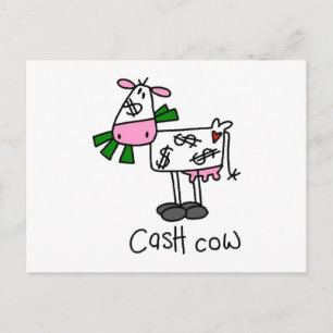 Carte Postale T-shirts et cadeaux Vache à lait