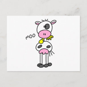 Carte Postale T-shirts et Cadeaux Vache Dit Meuh