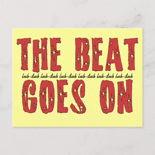 Carte Postale T-shirts Heart Attack | Cadeaux pour les patients  (Devant)