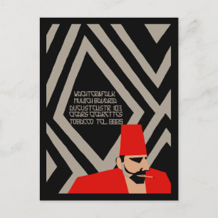 Carte Postale Tabacs Art déco d'Allemagne