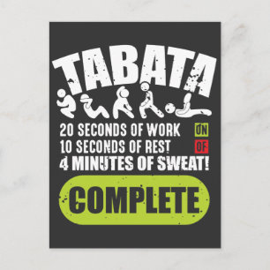 Carte Postale Tabata Workout Fitness Bootcamp Cardio