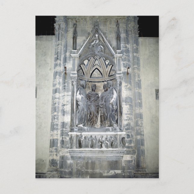 Carte Postale Tabernacle avec quatre saints couronnés (Devant)