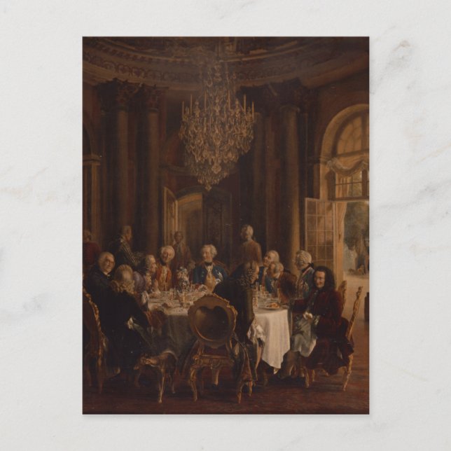 Carte Postale Table de dîner à Sanssouci, 1850 (Devant)