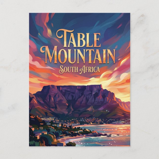 Carte Postale Table Mountain Afrique du Sud (Devant)
