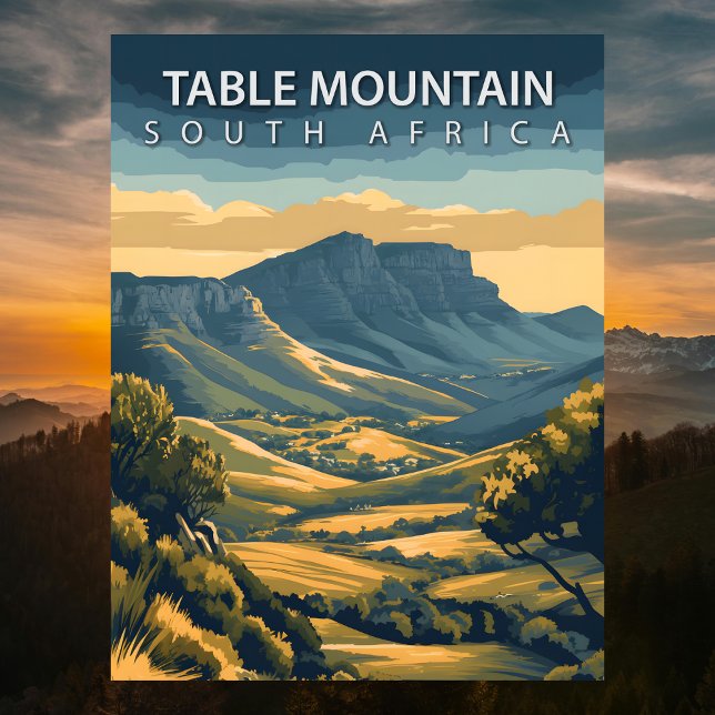 Carte Postale Table Mountain Afrique du Sud Iconique Le Cap (Table Mountain South Africa Iconic Cape Town Postcard
)