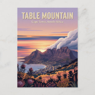 Carte Postale Table Mountain, Le Cap, province du Cap-Occidental