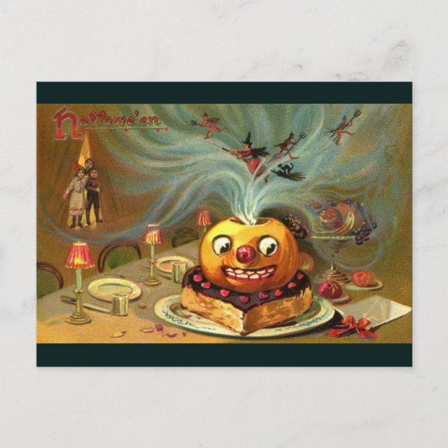 Carte Postale Table vintage Halloween (Devant)