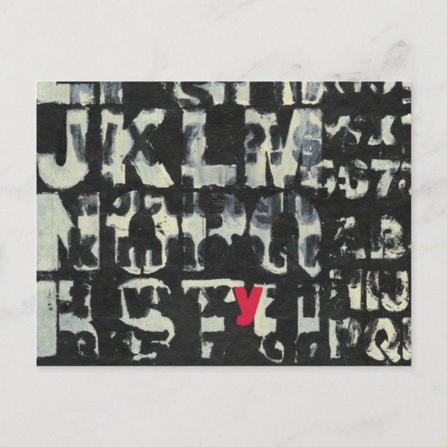 Carte Postale Tableau alphabétique de Norman Wyatt (Devant)