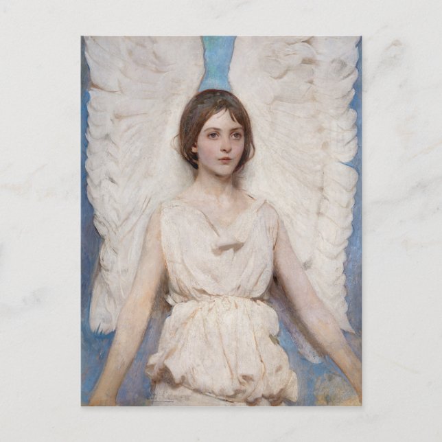 Carte Postale Tableau Ange (1887) par Abbott Handerson Thayer (Devant)