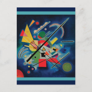 Carte Postale Tableau bleu de Wassily Kandinsky
