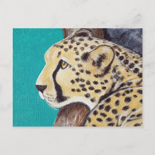 Carte Postale Tableau Cheetah