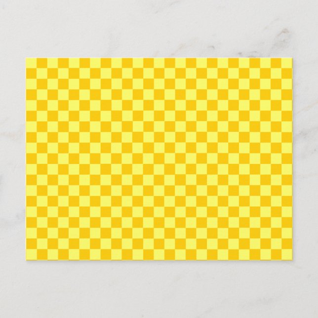Carte Postale Tableau de bord classique de la combinaison jaune  (Devant)