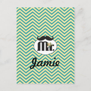 Carte Postale Tableau de bord M. Jaune et vert