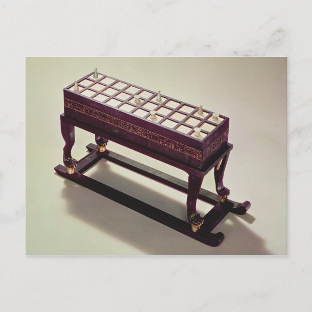 Carte Postale Tableau de jeu, de la Tombe de Toutankhamon (Devant)