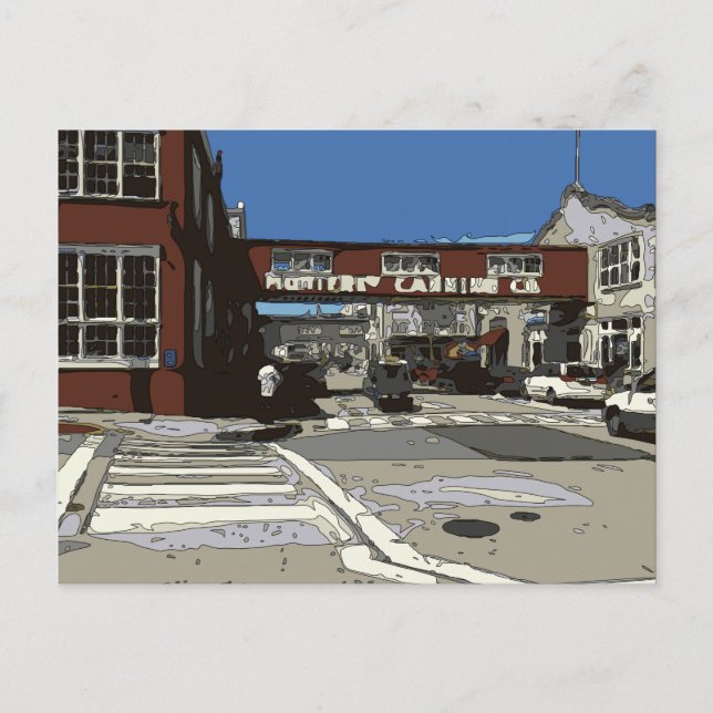 Carte Postale Tableau de ligne de la cannerie de Monterey Bay (Devant)