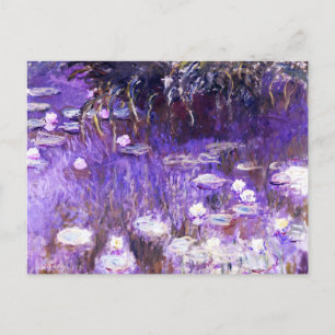 Carte Postale Tableau de Water Lilies par Claude Monet