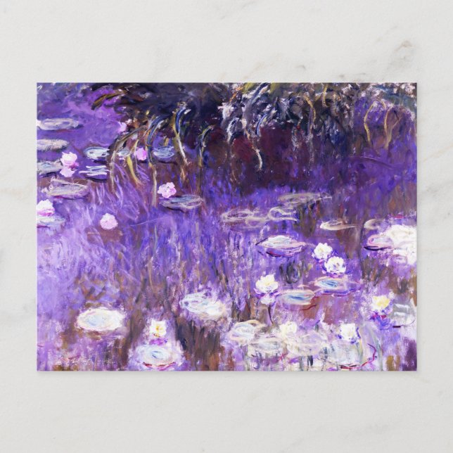 Carte Postale Tableau de Water Lilies par Claude Monet (Devant)