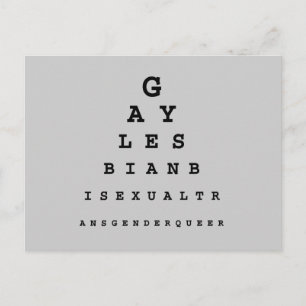 Carte Postale Tableau des yeux homosexuels