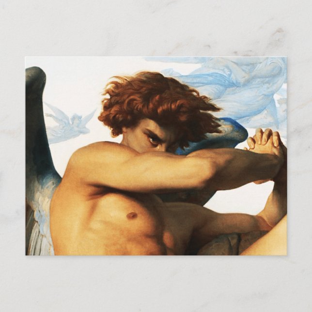 Carte Postale Tableau Fallen Angel par Alexandre Cabanel (Devant)