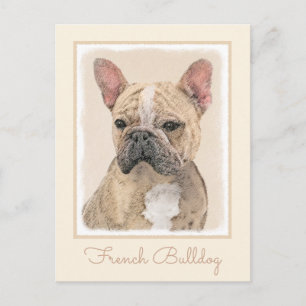 Carte Postale Tableau Français Bulldog (Sable) - Joli Original D