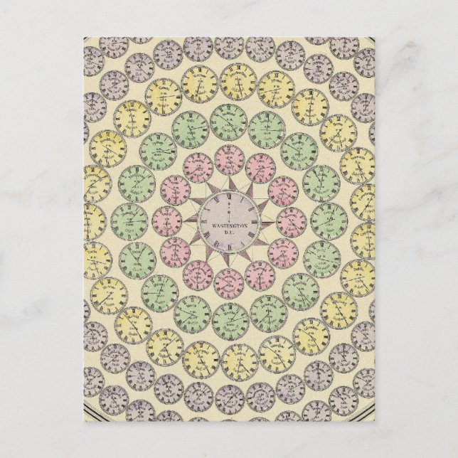 Carte Postale Tableau horaire (Devant)