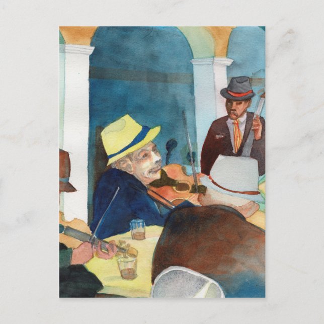 Carte Postale Tableau musical "Vida de Musica" (Devant)
