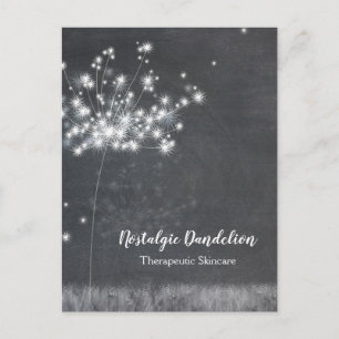 Carte Postale Tableau noir Dandelion Merci d'entreprise