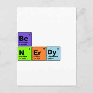 Carte Postale Tableau périodique Nerdy Products