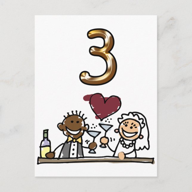 Carte Postale Tableau personnalisé Numéro 3 (Devant)